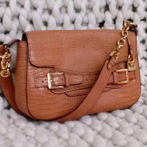 ETIENNE AIGNER embossed leather shoulder bag NWTT